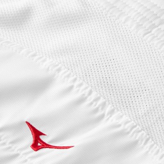 Chaqueta karategi Mizuno Toshi blanco/rojo