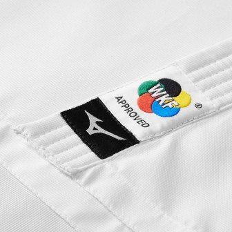 Chaqueta karategi Mizuno Toshi blanco/azul